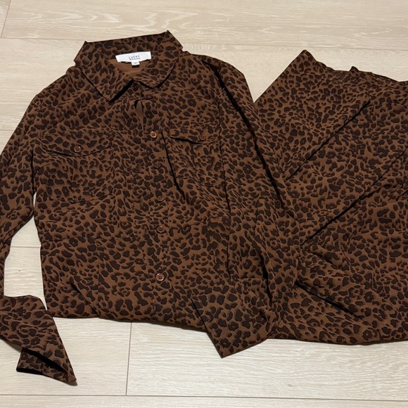 Lucky Brand Animal Print Long Sleeve Dress - Picture 2 of 8